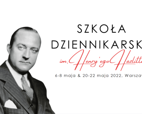 Fundacja Wolności Gospodarczej zachęca do udziału w Szkole Dziennikarskiej im. Henry'ego Hazlitta – praktycznym szkoleniu dla początkujących dziennikarzy o liberalnych sympatiach, organizowanym przez Fundację Wolności i Przedsiębiorczości. Dzięki wsparciu od FWG uczestnictwo jest bezpłatne.
