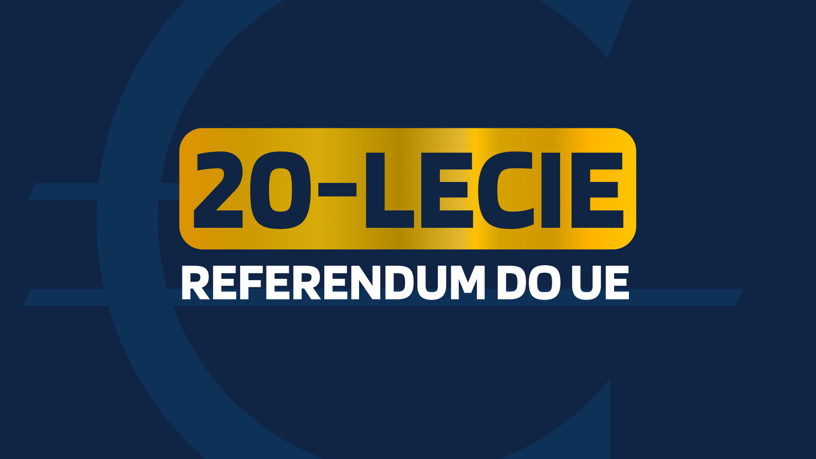 Dzisiaj, 20 lat temu, Polska w drodze do pełnej integracji z Europą, przeprowadziła historyczne referendum akcesyjne do Unii Europejskiej. Był to moment przełomowy w historii naszego kraju i ważny krok w procesie budowania nowoczesnej, europejskiej Polski. Czy ta droga dobiegła końca? Z woli Polek i Polaków sprzed 20 lat wynika jasno, że pozostała do pokonania ostatnia prosta, jednak wymagająca obrania odpowiedniego kursu – “Kursu na euro”.